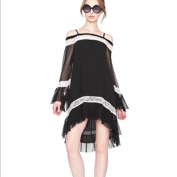 Alice + Olivia Willie Silk Lace Dress - Picture 3 of 9